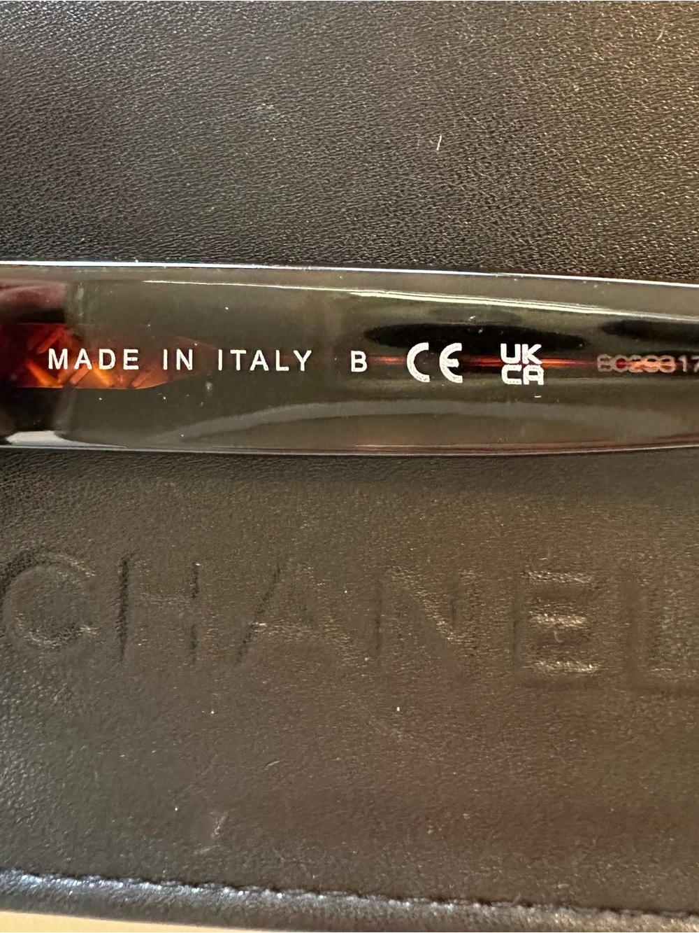 Chanel Sunglasses Dark Tortoise Brown Gradient Square Gold Logo Perf Cond 5380 A - Picture 7 of 10